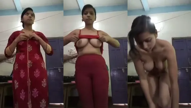 Watch Wild Indian Teacher Red Suit Strip Pussy Flaunt - শিক্ষকের গরম লাল স্যুট খুলে পুশি আর বুবস দেখালো 🔥 full viral video leaked BD