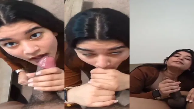 Desi Girlfriend Ka Wild Deep Throat Blowjob - Pura Lund Muh Mein Ghusa Ke Chus Rahi Hai Garam Kudi 🔥💦