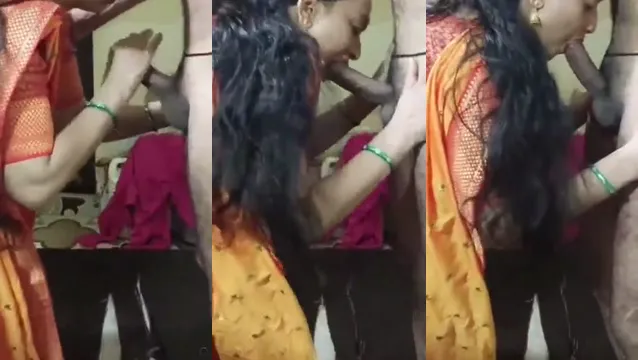 Hot Tamil Mallu Aunty Blowjob Desi BF - গরম তামিল মল্লু আন্টি তার ডেসি BF কে চুষে সুখ দিলো পুরো রাত 🔥