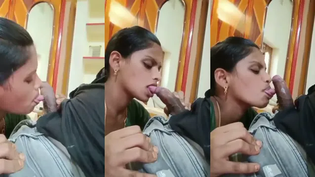 Watch Horny Bhabhi Laughing Hard While Sucking Devar Deep Throat BJ - হাসতে হাসতে দেবরের লাঠি চুষলো গরম ভাবী 🔥 full viral video leaked BD