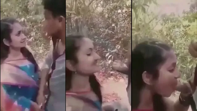 Watch Desi Village Girl Saree Jungle Passionate Smooch And Knees Suck - জঙ্গলে শাড়ি পরা গ্রামের মেয়ের গভীর চুমু আর হাঁটু গেড়ে প্যাশনেট চুষে নেওয়া 🔥 full viral video leaked BD
