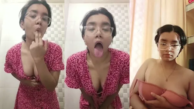 Watch Innocent Girl Presses Boobs Sticks Tongue Live Strip - লাজুক মেয়ে বুক চেপে জিভ বের করে নগ্ন হয়ে বাথরুম টিজ 🔥 full viral video leaked BD