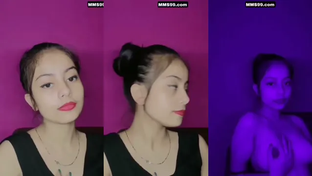 Watch Petite Girl Shows Sexy Boobs Bites Lips Hard - ছোট্ট গার্লফ্রেন্ডের গরম বুক চিবিয়ে নিপলস হার্ড করে দিল 🔥 Masti Raja full viral video leaked BD