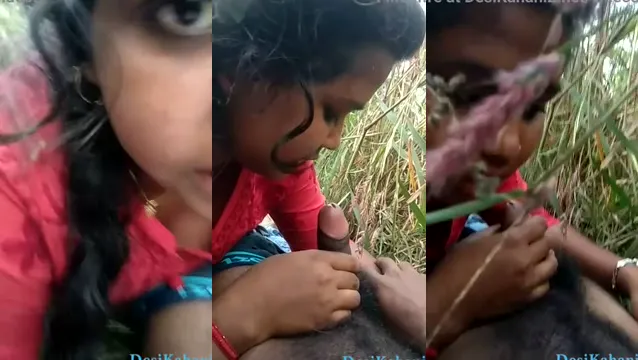 Hot Village Dehati Girl Jungle Blowjob With Desi BF - জঙ্গলে দেহাতি মেয়ে BF কে Intense ব্লোজব দিলো Viral XXX Video 🔥